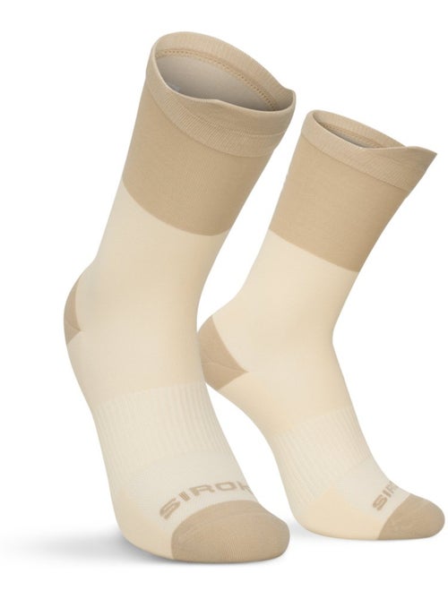 Chaussettes mi-hautes trail running randonnée homme et femme pindos stone - Kiabi