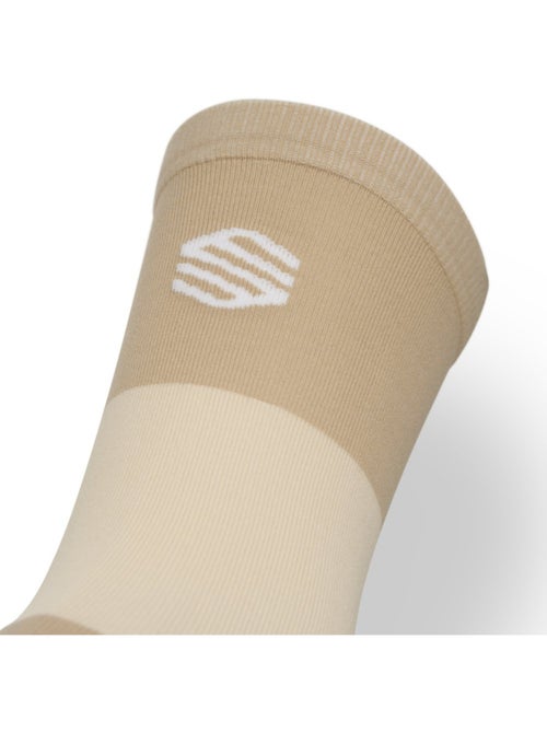 Chaussettes mi-hautes trail running randonnée homme et femme pindos stone - Kiabi