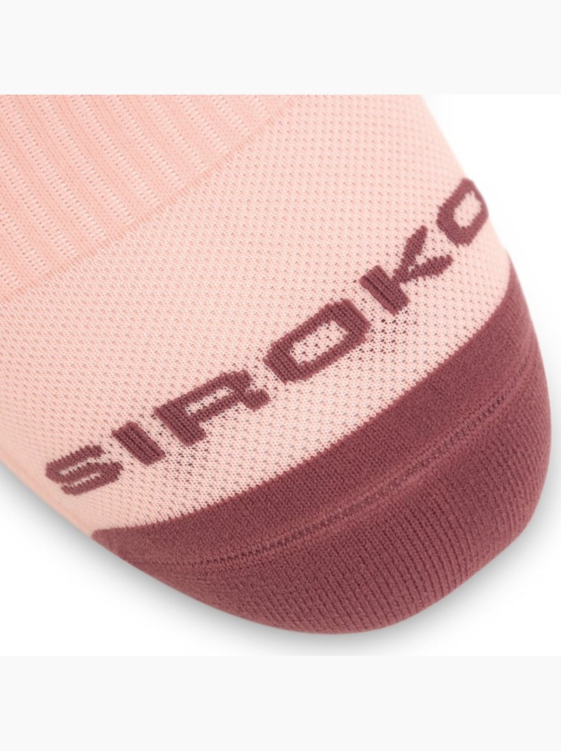 Chaussettes mi-hautes trail running randonnée homme et femme pindos Violet - Kiabi