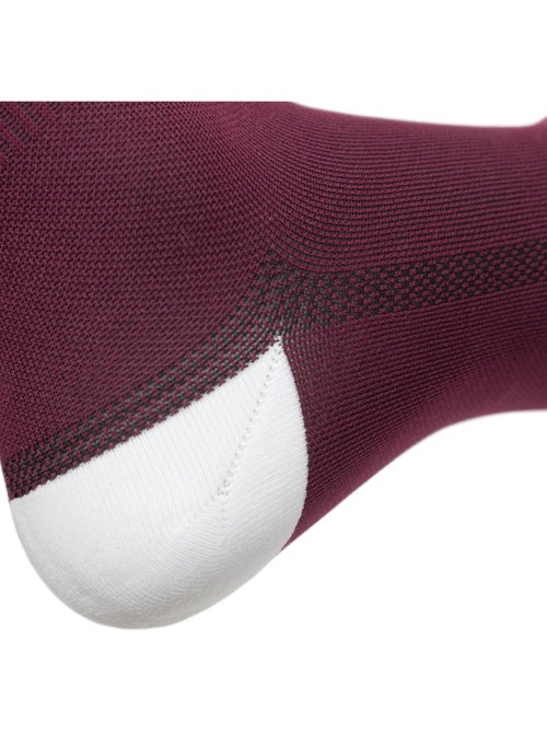 Chaussettes mi-mollet cyclisme gravel cyclisme homme et femme gs2 burgundy - Kiabi