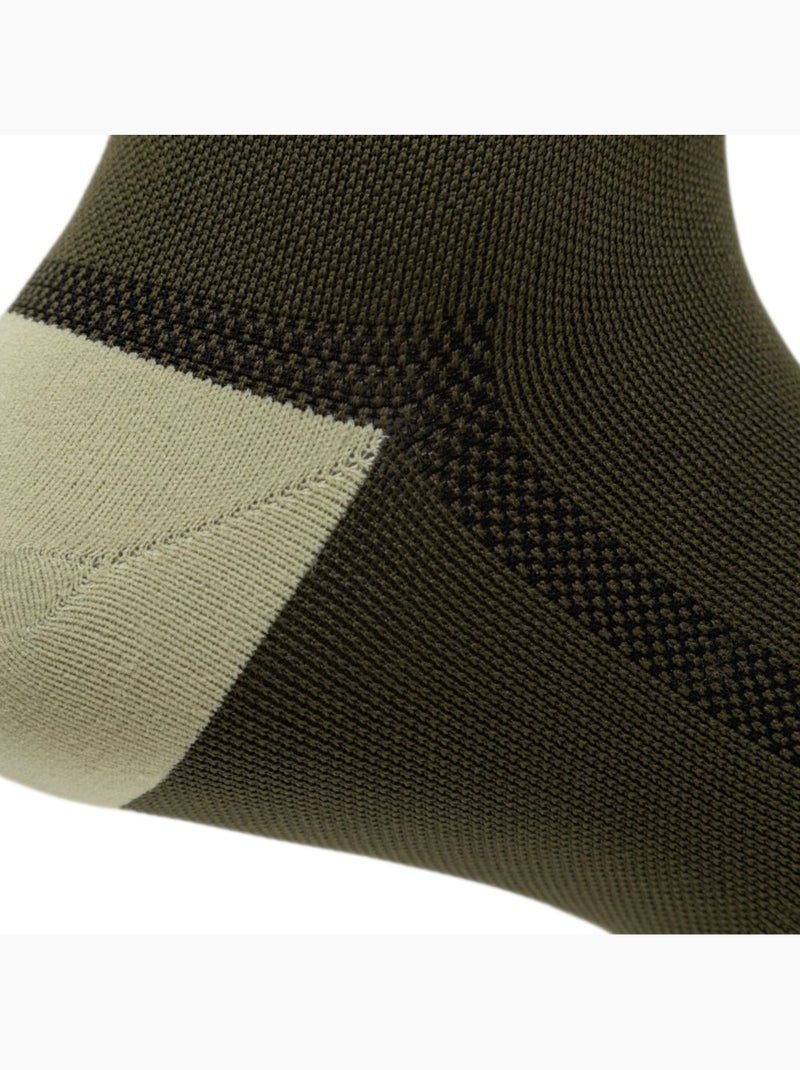 Chaussettes mi-mollet cyclisme gravel cyclisme homme et femme gs2 Vert - Kiabi