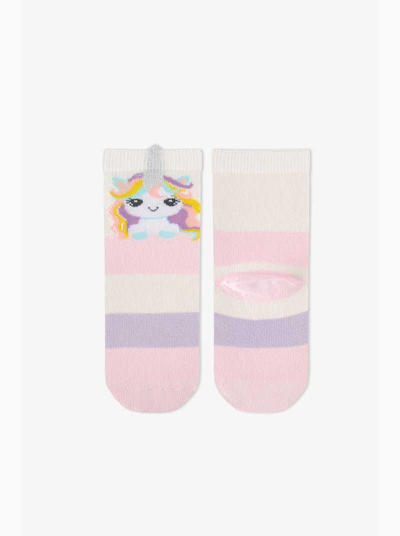 Chaussettes mi-mollet fille unicorn fantasy lot de 2 en coton penti Lavande - Kiabi