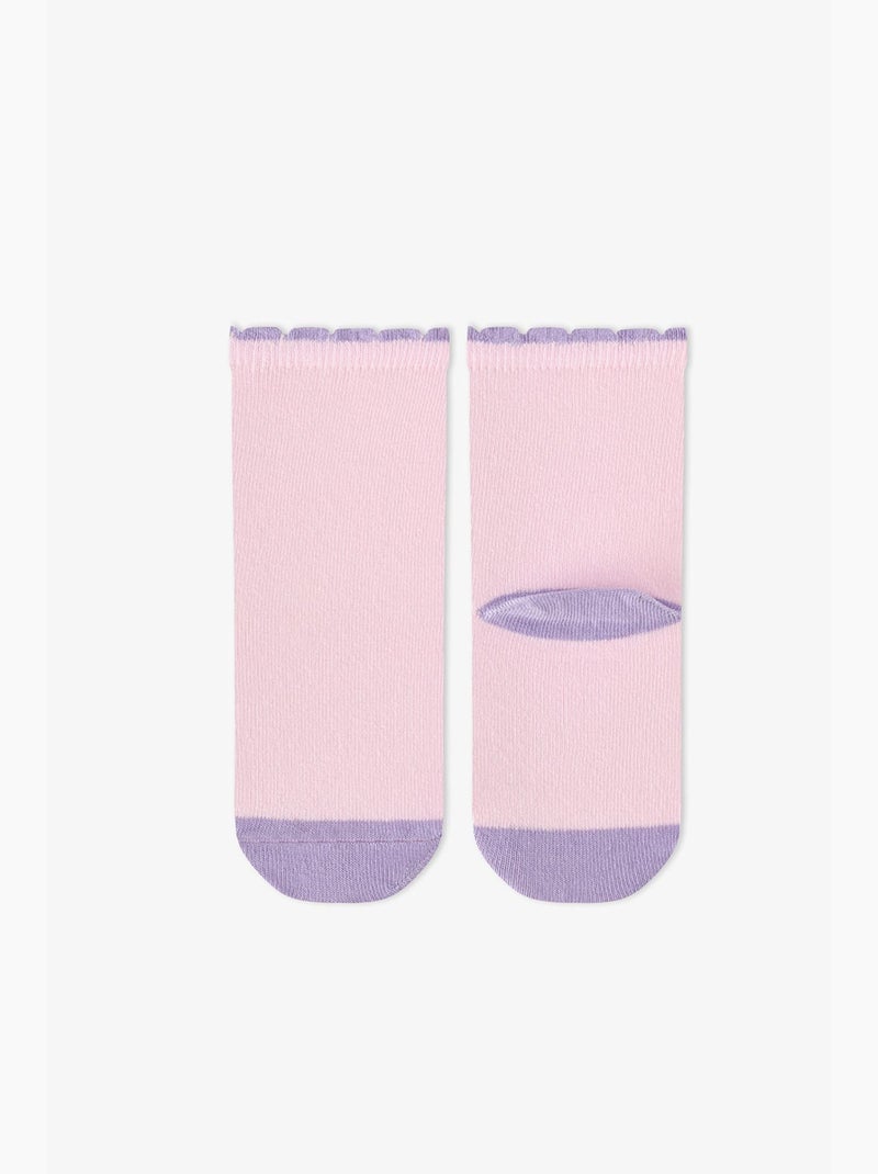 Chaussettes mi-mollet fille unicorn fantasy lot de 2 en coton penti Lavande - Kiabi