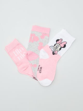 Chaussettes 'Minnie' - Lot de 3