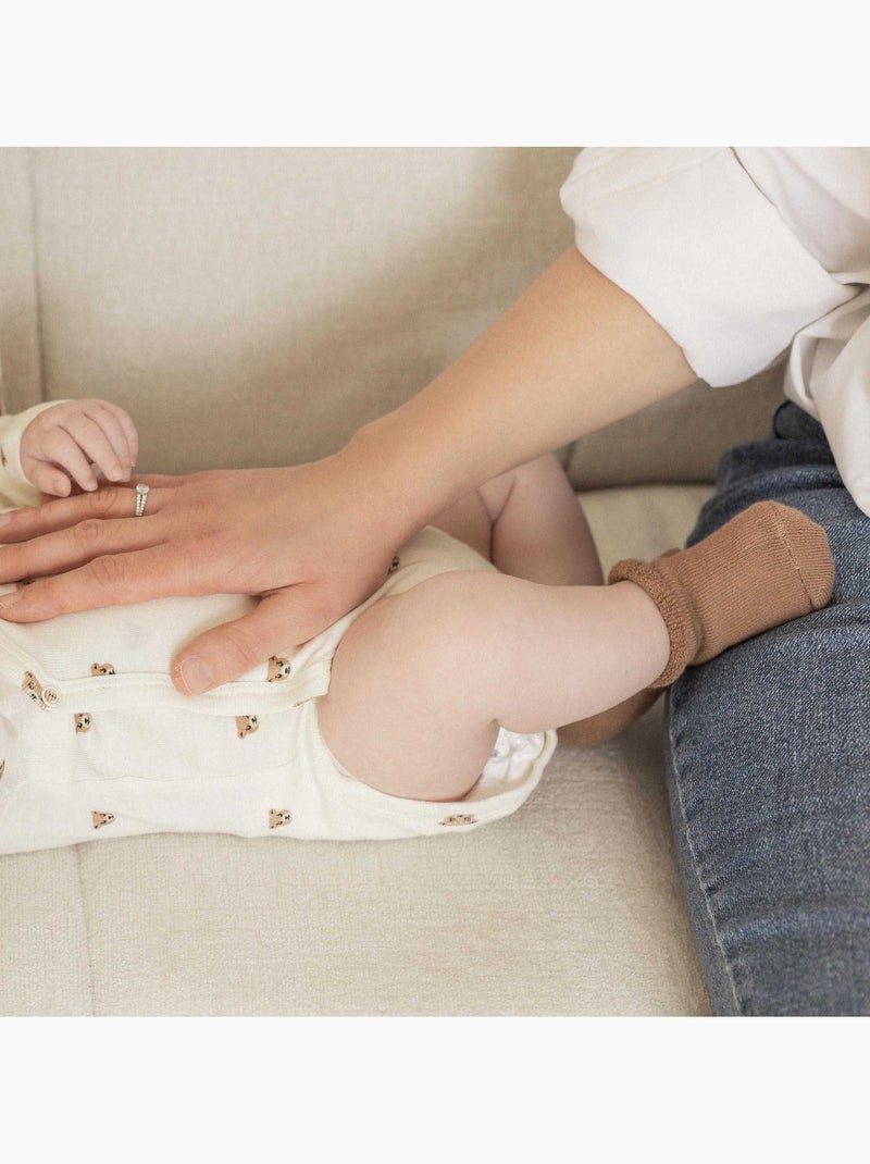 Chaussettes naissance Marron - Kiabi