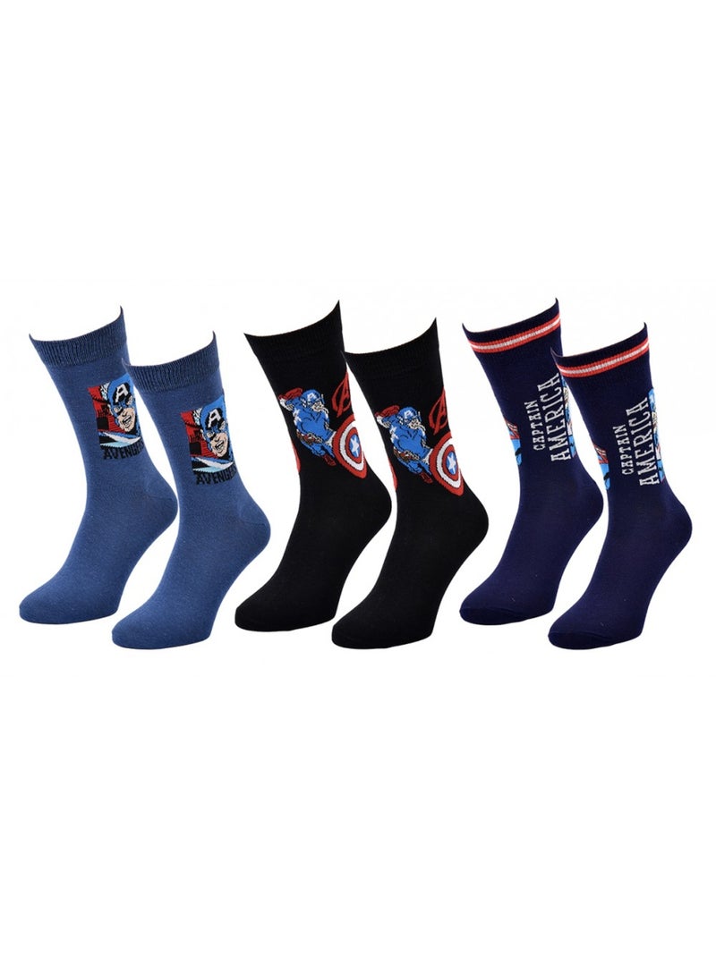 Chaussettes Pack Cadeaux Homme LICENCE - Pack de 3 Bleu Bleu marine Noir - Kiabi
