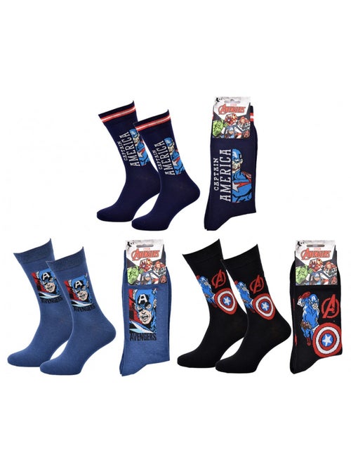 Chaussettes Pack Cadeaux Homme LICENCE - Pack de 3 - Kiabi Chaussettes Pack Cadeaux Homme LICENCE - Pack de 3 - Kiabi