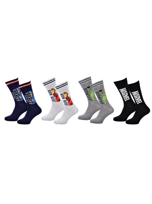 Chaussettes Pack Cadeaux Homme LICENCE - Pack de 4 - Kiabi Chaussettes Pack Cadeaux Homme LICENCE - Pack de 4 - Kiabi