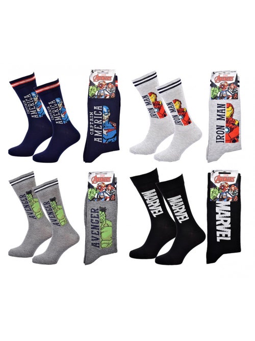 Chaussettes Pack Cadeaux Homme LICENCE - Pack de 4 - Kiabi Chaussettes Pack Cadeaux Homme LICENCE - Pack de 4 - Kiabi