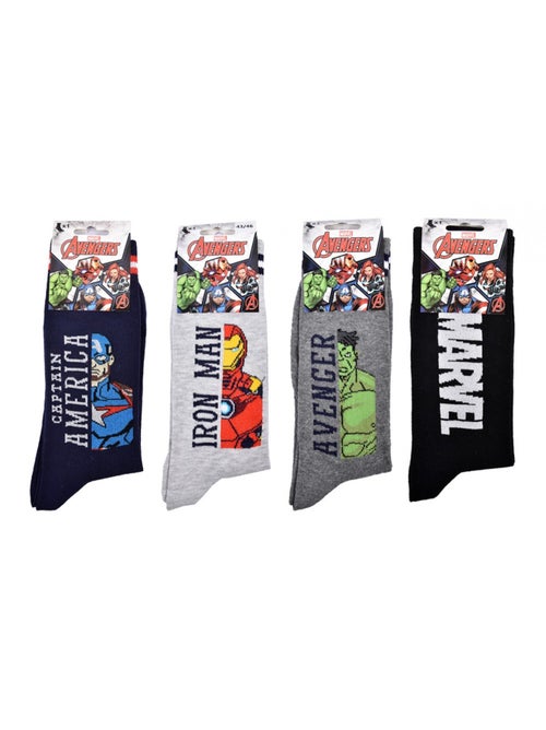 Chaussettes Pack Cadeaux Homme LICENCE - Pack de 4 - Kiabi Chaussettes Pack Cadeaux Homme LICENCE - Pack de 4 - Kiabi