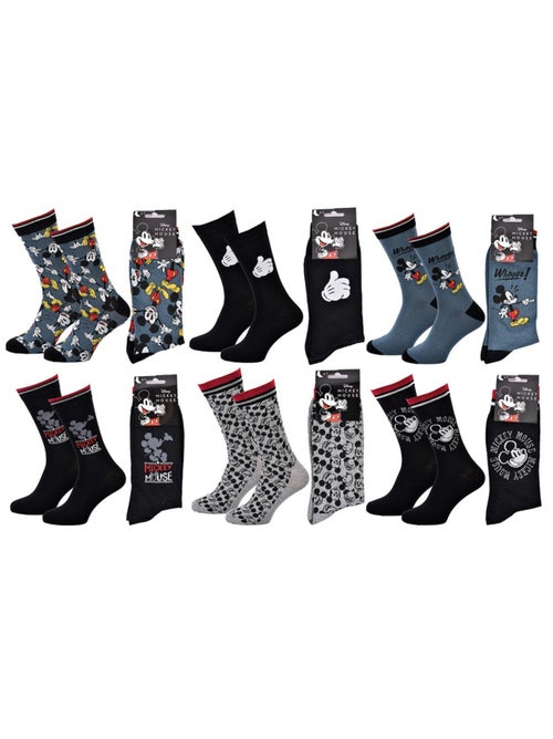 Chaussettes Pack Cadeaux Homme LICENCE - Pack de 6 - Kiabi Chaussettes Pack Cadeaux Homme LICENCE - Pack de 6 - Kiabi