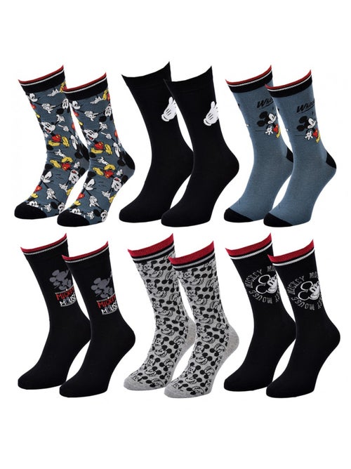 Chaussettes Pack Cadeaux Homme LICENCE - Pack de 6 - Kiabi Chaussettes Pack Cadeaux Homme LICENCE - Pack de 6 - Kiabi