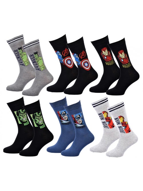 Chaussettes Pack Cadeaux Homme LICENCE - Pack de 6 - Kiabi Chaussettes Pack Cadeaux Homme LICENCE - Pack de 6 - Kiabi