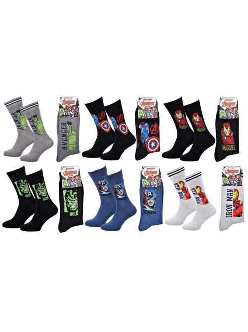 Chaussettes Pack Cadeaux Homme LICENCE - Pack de 6 - Kiabi Chaussettes Pack Cadeaux Homme LICENCE - Pack de 6 - Kiabi