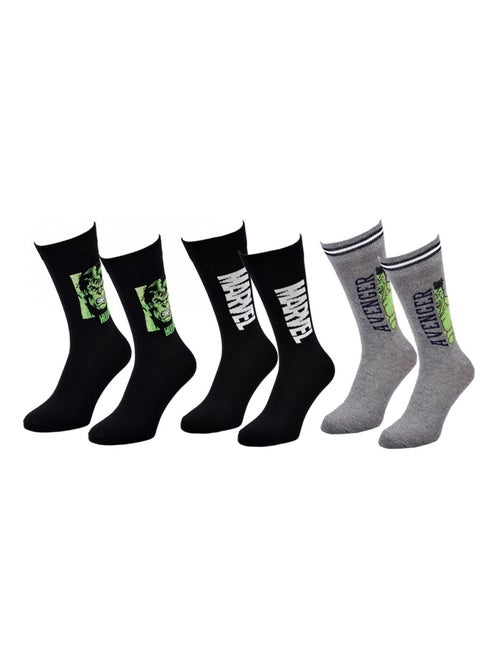 Chaussettes Pack Cadeaux Homme MARVEL AVENGERS - Pack de 3 - Kiabi Chaussettes Pack Cadeaux Homme MARVEL AVENGERS - Pack de 3 - Kiabi