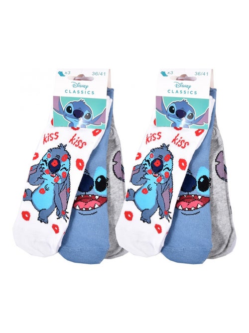 Chaussettes Pack Femme LILO ET STITCH - Pack de 6 - Kiabi Chaussettes Pack Femme LILO ET STITCH - Pack de 6 - Kiabi
