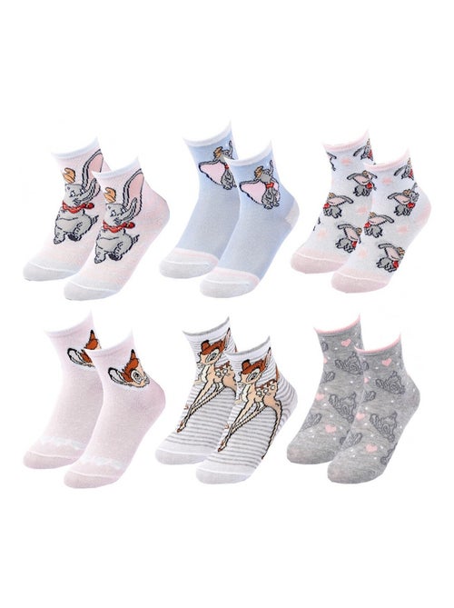 Chaussettes Pack Fille DISNEY CLASSIC - Pack de 6 - Kiabi Chaussettes Pack Fille DISNEY CLASSIC - Pack de 6 - Kiabi