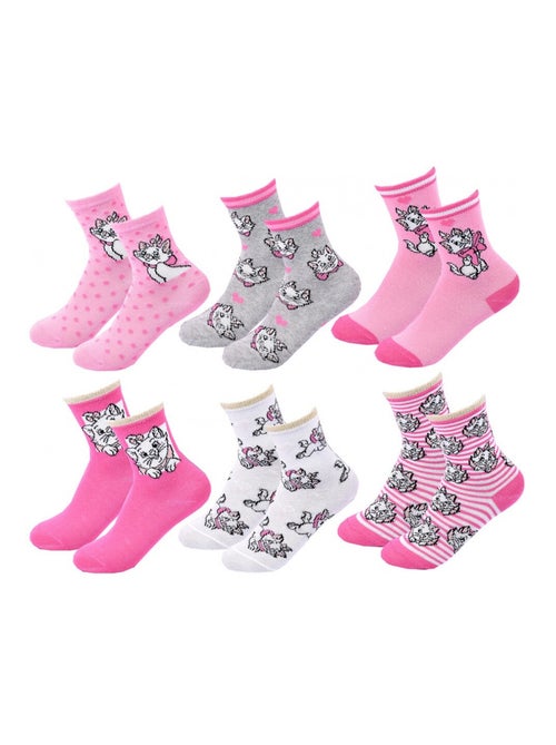 Chaussettes Pack Fille DISNEY CLASSIC - Pack de 6 - Kiabi Chaussettes Pack Fille DISNEY CLASSIC - Pack de 6 - Kiabi