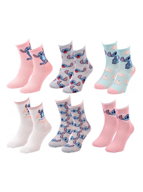 Chaussettes Pack Fille DISNEY LILO ET STITCH Pack de 12 - Kiabi Chaussettes Pack Fille DISNEY LILO ET STITCH Pack de 12 - Kiabi