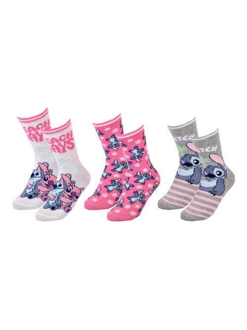Chaussettes Pack Fille DISNEY LILO ET STITCH Pack de 3 - Kiabi Chaussettes Pack Fille DISNEY LILO ET STITCH Pack de 3 - Kiabi