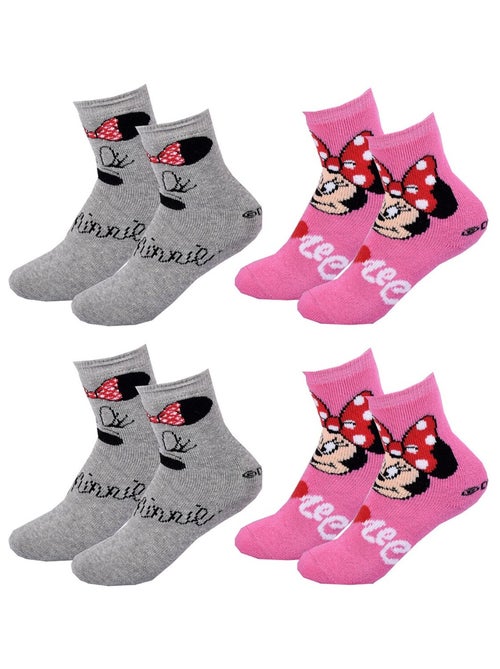 Chaussettes Pack Fille DISNEY MINNIE Pack de 4 Paires - Kiabi Chaussettes Pack Fille DISNEY MINNIE Pack de 4 Paires - Kiabi