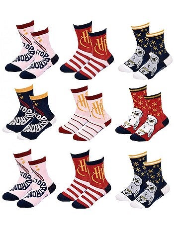 Chaussettes Pack Fille HARRY POTTER - Pack de 9