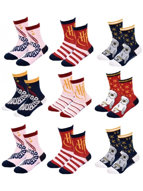 Chaussettes Pack Fille HARRY POTTER - Pack de 9 - Kiabi Chaussettes Pack Fille HARRY POTTER - Pack de 9 - Kiabi