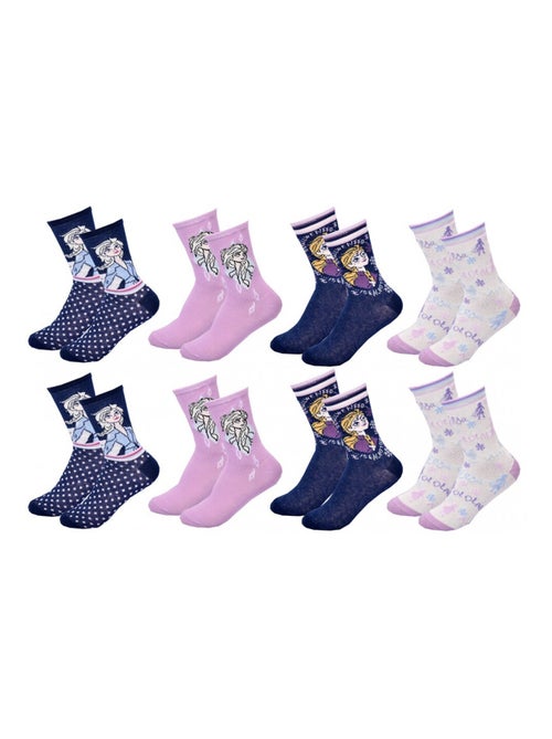 Chaussettes Pack Fille LA REINE DES NEIGES - Pack de 8 - Kiabi Chaussettes Pack Fille LA REINE DES NEIGES - Pack de 8 - Kiabi