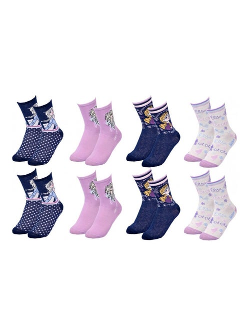 Chaussettes Pack Fille LA REINE DES NEIGES - Pack de 8 - Kiabi Chaussettes Pack Fille LA REINE DES NEIGES - Pack de 8 - Kiabi