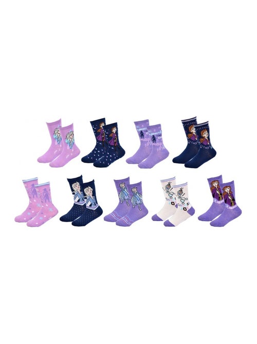 Chaussettes Pack Fille LA REINE DES NEIGES - Pack de 9 - Kiabi Chaussettes Pack Fille LA REINE DES NEIGES - Pack de 9 - Kiabi