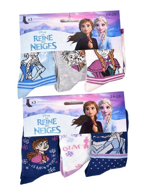 Chaussettes Pack Fille LA REINE DES NEIGES - Pack de 9 - Kiabi Chaussettes Pack Fille LA REINE DES NEIGES - Pack de 9 - Kiabi