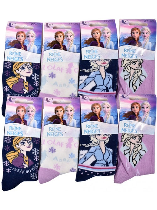 Chaussettes Pack Fille LA REINE DES NEIGES - Pack de 9 - Kiabi Chaussettes Pack Fille LA REINE DES NEIGES - Pack de 9 - Kiabi