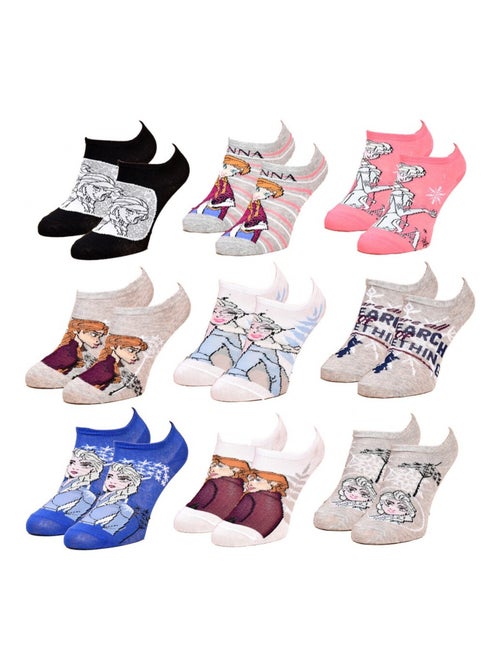 Chaussettes Pack Fille LA REINE DES NEIGES - Pack de 9 - Kiabi Chaussettes Pack Fille LA REINE DES NEIGES - Pack de 9 - Kiabi