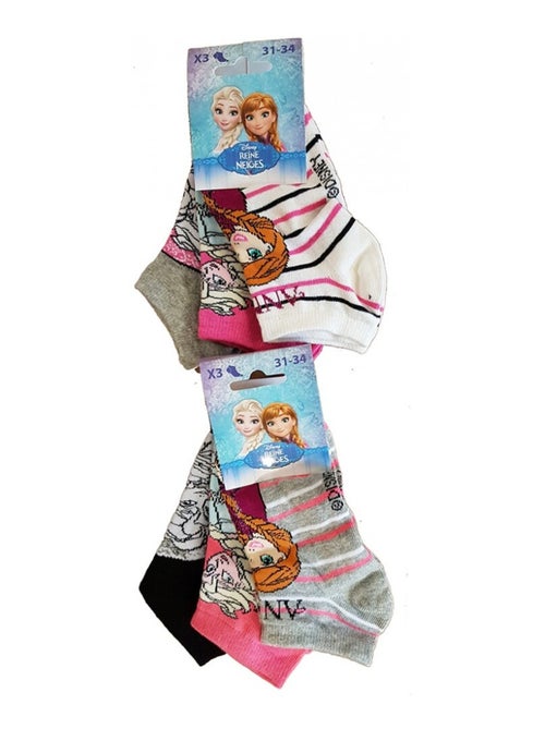 Chaussettes Pack Fille LA REINE DES NEIGES - Pack de 9 - Kiabi Chaussettes Pack Fille LA REINE DES NEIGES - Pack de 9 - Kiabi