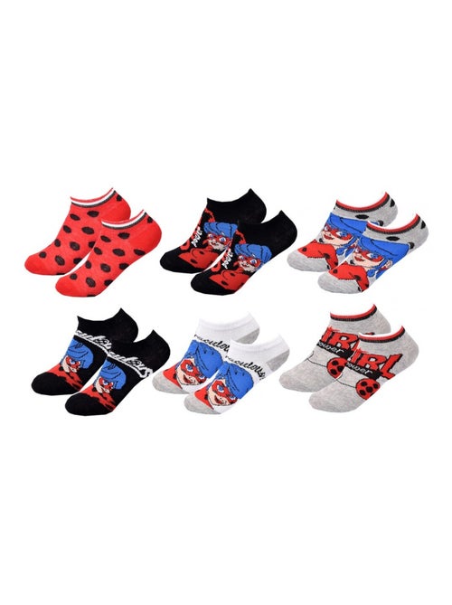 Chaussettes Pack Fille MIRACULOUS - Pack de 6 - Kiabi Chaussettes Pack Fille MIRACULOUS - Pack de 6 - Kiabi