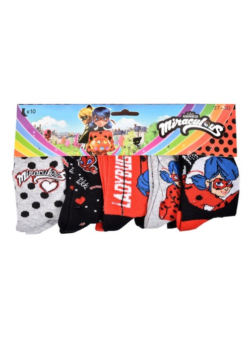 Chaussettes Pack Fille MIRACULOUS - Pack de 9 - Kiabi Chaussettes Pack Fille MIRACULOUS - Pack de 9 - Kiabi
