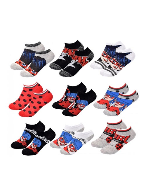 Chaussettes Pack Fille MIRACULOUS - Pack de 9 - Kiabi Chaussettes Pack Fille MIRACULOUS - Pack de 9 - Kiabi