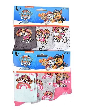 Chaussettes Pack Fille PAT PATROUILLE - Pack de 9
