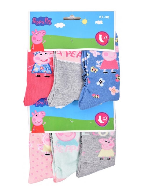 Chaussettes Pack Fille PEPPA PIG - Pack de 9 - Kiabi Chaussettes Pack Fille PEPPA PIG - Pack de 9 - Kiabi