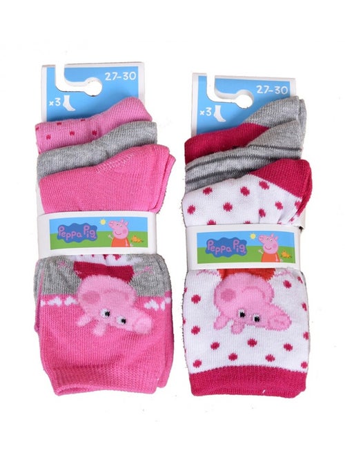 Chaussettes Pack Fille PEPPA PIG - Pack de 9 - Kiabi Chaussettes Pack Fille PEPPA PIG - Pack de 9 - Kiabi