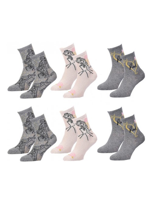 Chaussettes Pack Fille PRINCESSES DISNEY - Pack de 6 - Kiabi Chaussettes Pack Fille PRINCESSES DISNEY - Pack de 6 - Kiabi