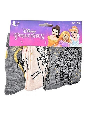Chaussettes Pack Fille PRINCESSES DISNEY - Pack de 9