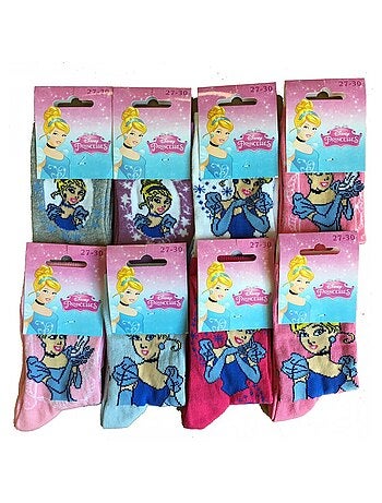 Chaussettes Pack Fille PRINCESSES DISNEY - Pack de 9