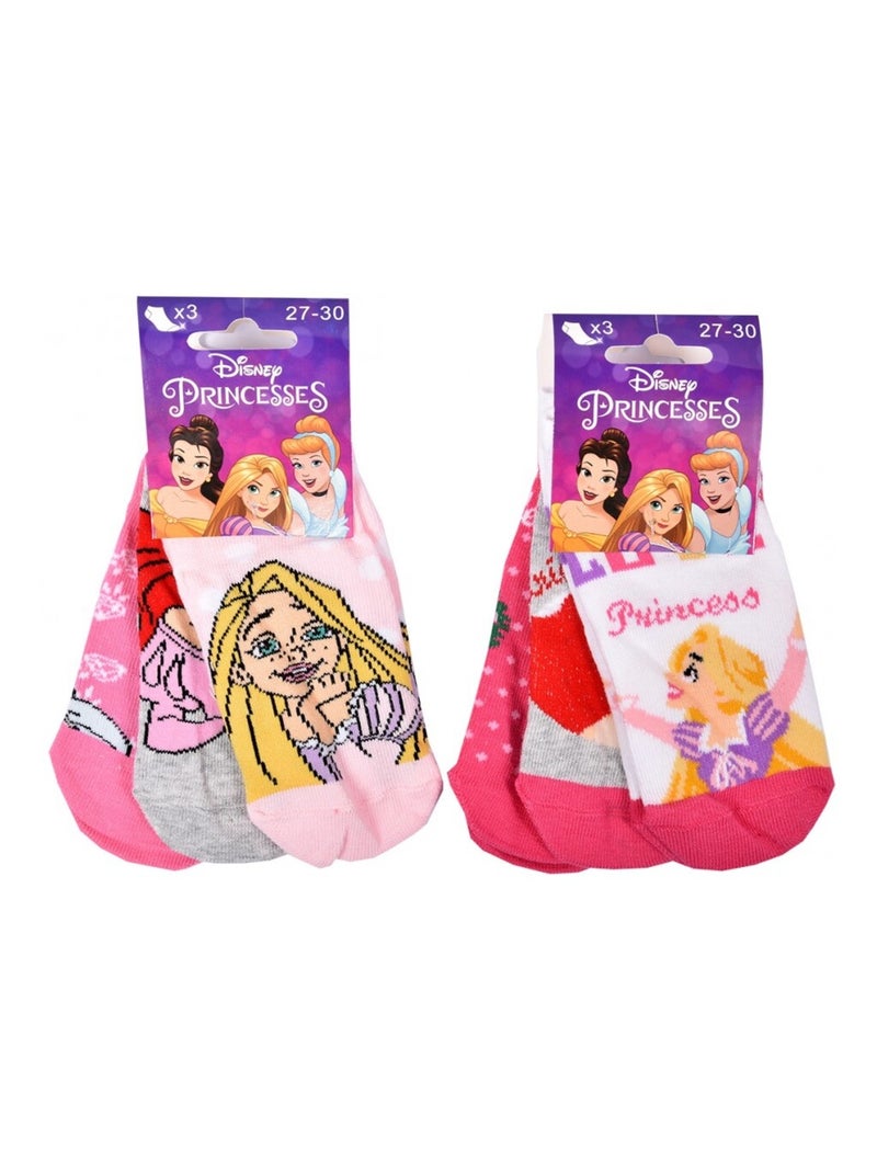 Chaussettes Pack Fille PRINCESSES DISNEY - Pack de 9 Multicolore - Kiabi