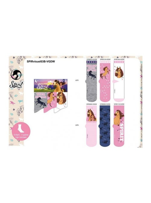 Chaussettes Pack Fille SPIRIT - Pack de 6 - Kiabi Chaussettes Pack Fille SPIRIT - Pack de 6 - Kiabi