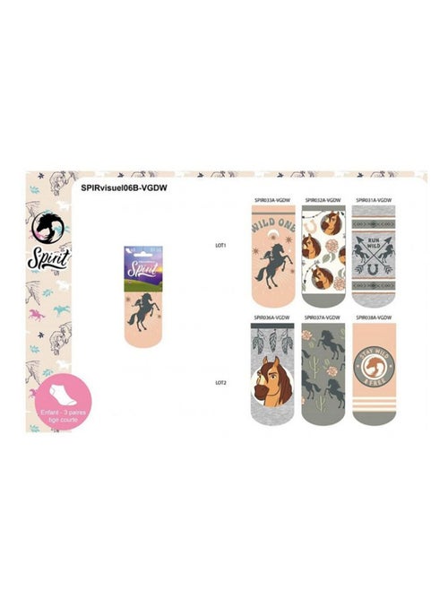 Chaussettes Pack Fille SPIRIT - Pack de 6 - Kiabi Chaussettes Pack Fille SPIRIT - Pack de 6 - Kiabi