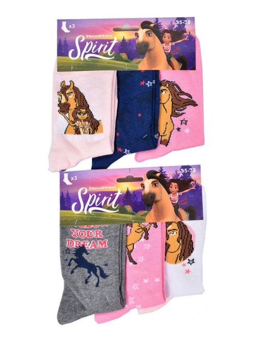 Chaussettes Pack Fille SPIRIT - Pack de 9 - Kiabi Chaussettes Pack Fille SPIRIT - Pack de 9 - Kiabi