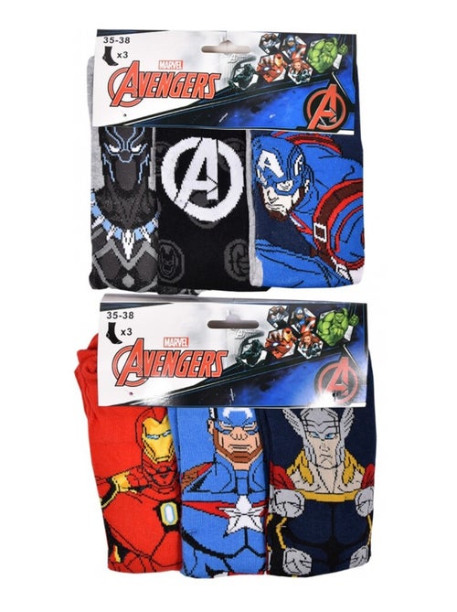 Chaussettes Pack Garçon AVENGERS - Pack de 9 - Kiabi