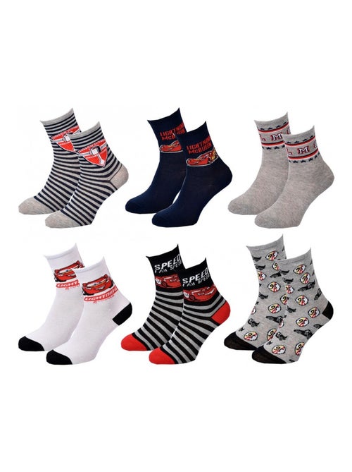 Chaussettes Pack Garçon CARS - Pack de 6 - Kiabi Chaussettes Pack Garçon CARS - Pack de 6 - Kiabi