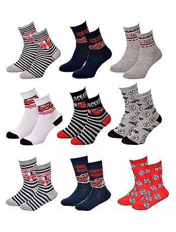 Chaussettes Pack Garçon CARS - Pack de 9